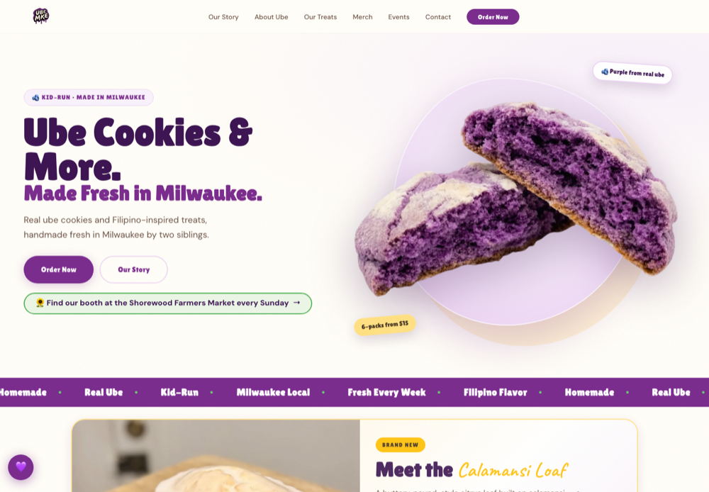 Screenshot of oohbae.kitchen